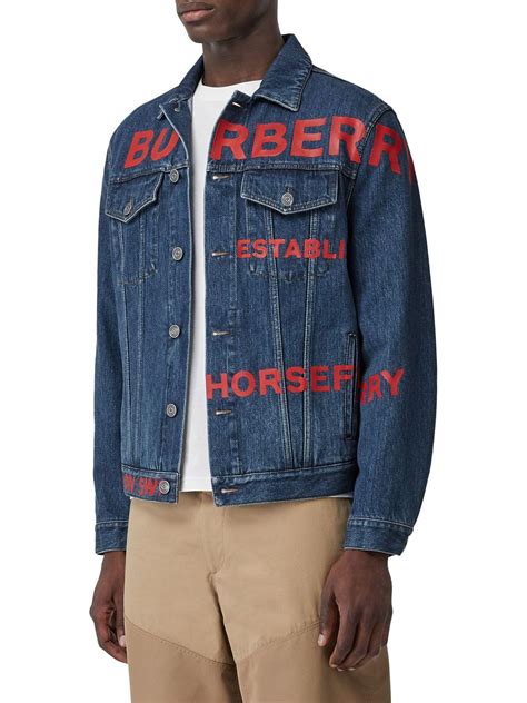 burberry mens jackets on sale|burberry denim jacket men's.